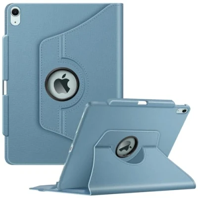 Image of FINTIE Rotating Case Compatible with iPad Air 13 inch (M2) 2024 [360 Degree Swiveling] Protective Cover Pencil Holder, Auto Sleep/Wake, Midnight Blue