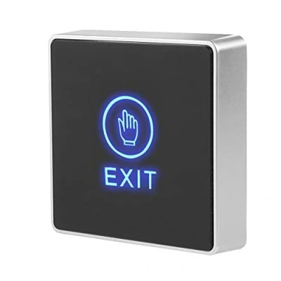 Image of Door Access Control Exit Button LED Backlight Touch Unlock System Switch Panel