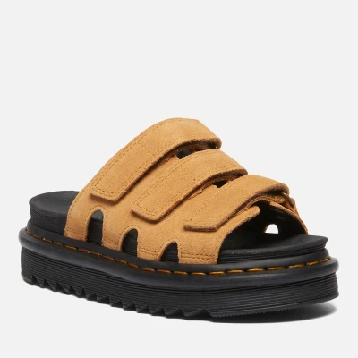 Image of Dr. Martens Raine Platform sandals, Women&#039;s, Size: 7, Tan Suede