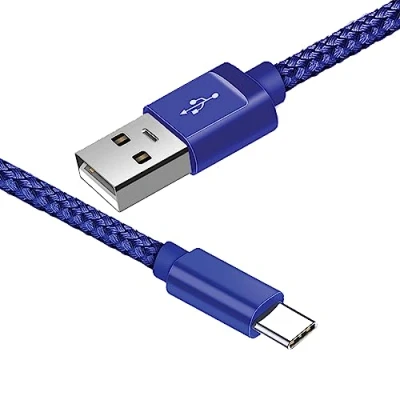 Image of USB C Charger Cable 2M Type Fast Charging 3A Lead Nylon Braided for Samsung Galaxy S21 S20 S10 S9 S8 A12 A20e A21s A40 A51 A70,Huawei P30 P20 P40,Google Pixel, Sony Xperia,Switch