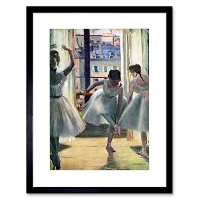 Image of Wee Blue Coo Edgar Degas Three Dancers In A Practice Room Old Master Framed Wall Art Print