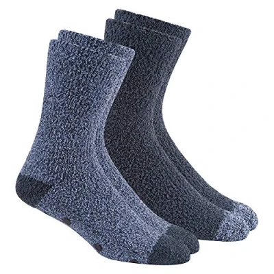 Image of Mens Bed Socks Chunky Multipack Non Slip Winter Warm Soft 6 Pairs Navy 11