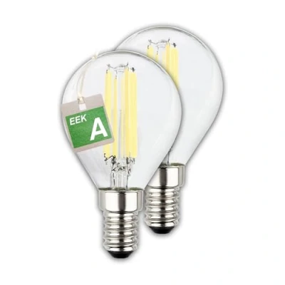 Image of Briloner LED bulb drop E14 2,5W clear 3000K 525lm EEC A 2er