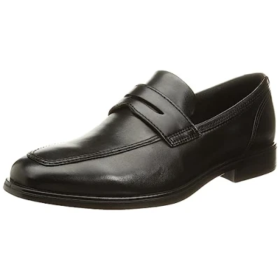 Image of ECCO Men&#039;s Queenstown Shoes, Black, 10 UK
