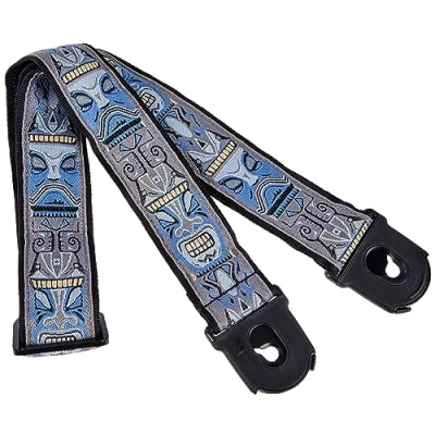 Image of D&#039;Addario Accessories Locking Guitar Strap Electric Strap, Acoustic and Bass Tiki