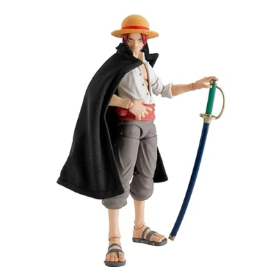 Image of TAMASHII NATIONS One Piece Shanks &amp; Monkey D. Luffy Childhood , Bandai Spirits S.H.Figuarts Action Figure