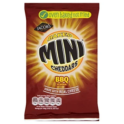 Image of Jacob&#039;s Mini Cheddars Smokey Barbecue 50g x 30