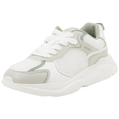 Image of HUGO Women&#039;s Leon_Runn_mepu Sneaker, Open White, 7 UK