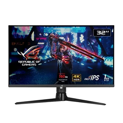 Image of ASUS ROG Strix XG32UQ Gaming Monitor 32&quot;, 4K UHD (3840 x 2160), Fast IPS, 160 Hz (OC), 1 ms GTG, NVIDIA G SYNC Compatible, FreeSync Premium Pro, Variable Overdrive, DisplayHDR 600, DCI P3, Black