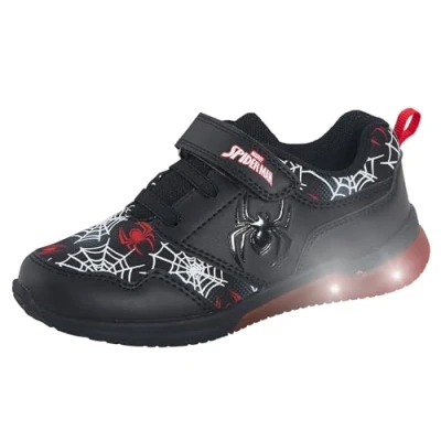 Image of Spiderman Light Up Trainers EU 31 / UK 12 Child Black