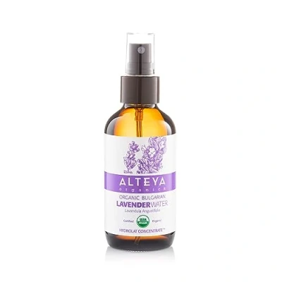 Image of Alteya Organic Lavender Water Spray 120ml 100% Pure Hydrolat USDA Certified Face Toner, Revitilizing Body, Condition Hair &amp; Scalp Cleance, Sooth, Balance, Hydrate