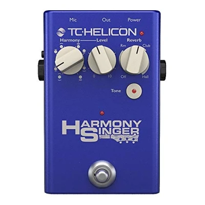 Image of TC Helicon HARMONY SINGER Vocal Effects Stompbox with Guitar Controlled Harmony, Reverb and Tone, Compatible PC Mac