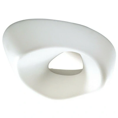Image of Huevo Ceiling 5 Light E27 Outdoor IP44, Polished Chrome, Opal White