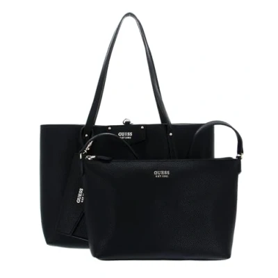 Image of Guess Brenton TOTE SET Handbag, Women&#039;s, Size: One Size, Black