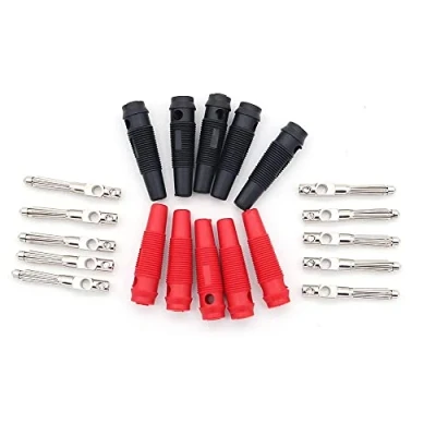 Image of Fasizi Banana Plugs 10pcs 20A Connectors Speakers 4mm Connector Cases Test Probe Binding Post