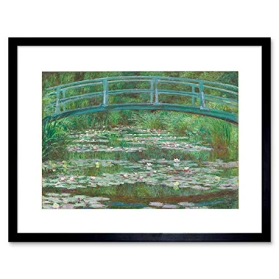 Image of Wee Blue Coo Claude Monet Japanese Footbridge Art Picture Framed Wall Print