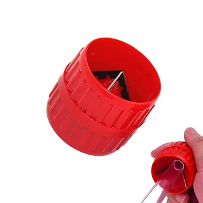 Image of WACH AUF Universal Pipe Reamer Deburring Tool Acrylic Tubing Chamfer Inner Outer 5 38MM Plumbing Tools RCT 208 Red