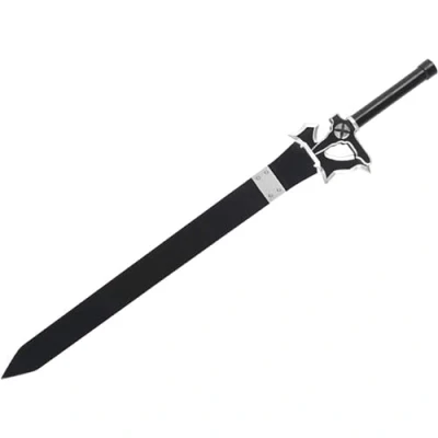 Image of Cosplay Sword Art Online Kirito Large Wooden Elucidator with Sheath