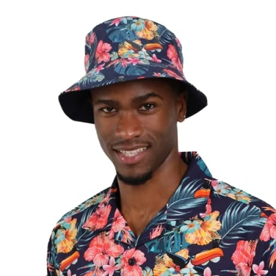 Image of Guinness Hawaiian Collection Beach Towel, Water Bottle, Bucket Hat Offical Merchandise, Multicolor, One size
