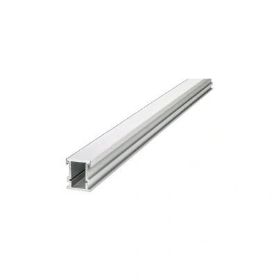 Image of Recessed Frosted Diffuser 21.3x26.1mm Aluminium Profile Rail 2 Metre Integral LED