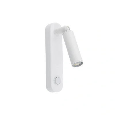 Image of TK Lighting Enzo Long wall light, white, height 22 cm, metal