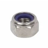 Image of M10 Nyloc Nut (8 Pack) 10mm Nylon Insert Lock Nuts A2 Stainless Steel Free UK Delivery