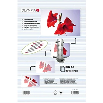 Image of Olympia 9178 Laminating Pouches DIN A3 80 Micron