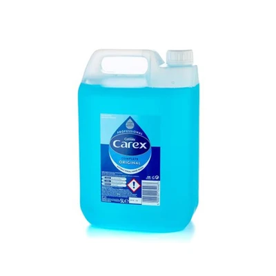 Image of Carex Original Professional Antibacterial Hand Wash Kills 99.9% of Bacteria &amp; Viruses, Dermatologically Tested Liquid Soap that Cleans, Cares Protects Hands, 5 Litre