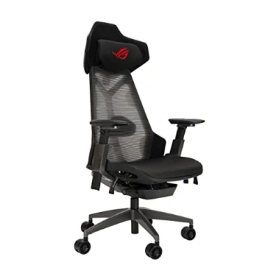 Image of ASUS Ergonomic Gaming Chair, Black, One Size
