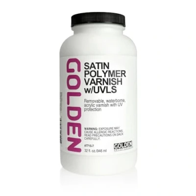 Image of Golden Acrylic Mediums and Varnishes Polymer Varnish Satin 946ml