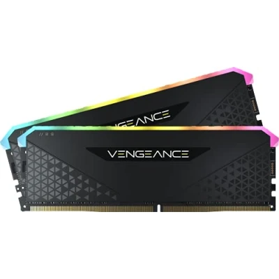 Image of Corsair VENGEANCE RGB RS DDR4 RAM 32GB (2x16GB) 3200MHz CL16 Intel XMP 2.0 AMD Ryzen iCUE Compatible Computer Memory Black (CMG32GX4M2E3200C16)