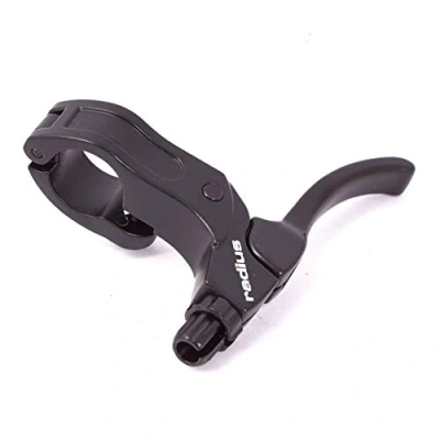 Image of KHE Radius BMX Brake Lever Left Aluminium Folding Hinge Cold Forged 2 Finger 82 g