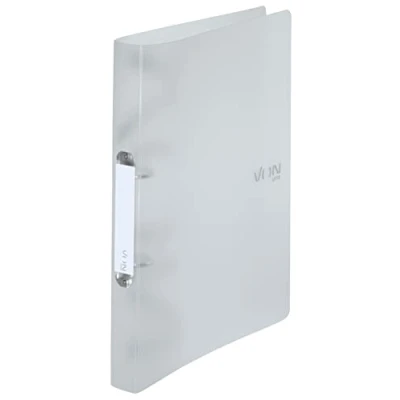 Image of VON Leitz 42470001 A4 Ring Binder with 2 Rings Polypropylene Folder 30 mm Spine Width for 190 Sheets Mechanism School, Study and Household Pack of 5 White