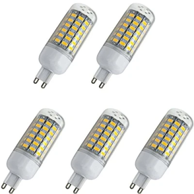 Image of Aoxdi 5X G9 LED Bulbs 10W, Warm White, Light Bulb Lamps for Ceiling Lights, Non dimmable, AC220 240V