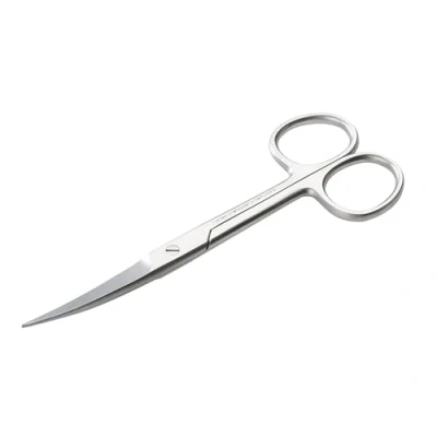 Image of REMOS Household Scissors, Universal Pointed Round, Curved Blade, 12 cm, Stainless Steel