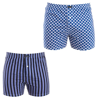Image of Abanderado Mens Pack 2 Essential Boxers with elastic band A0100 men Multicolour Size Large