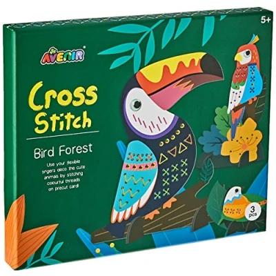 Image of Avenir CH1688 Cross Stitch Bird Forest, Mixed Colours