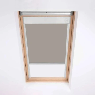 Image of Skylight Roller Blinds For Velux Roof Windows, Blackout Blind, Window Code SK06 Light Grey
