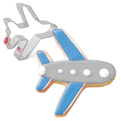 Image of Airplane/Plane Cookie Cutter 10.2 cm, Made in USA by Ann Clark
