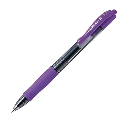 Image of Pilot G2 07 Ballpoint Gel Pens Pack of 12 Purple