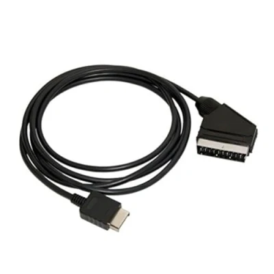 Image of OSTENT Real RGB Scart Cable Cord TV AV Lead for Sony PS1 PS2 PS3 Slim PAL Console