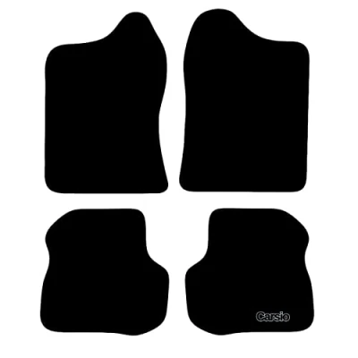 Image of Carsio Carpet Car Mats For Suzuki Jimny 1998 to 2018 Tailored Fit Floor Mat Set Complete Accessory Black Custom Fitted All Weather, Anti Slip Backing &amp; Trim