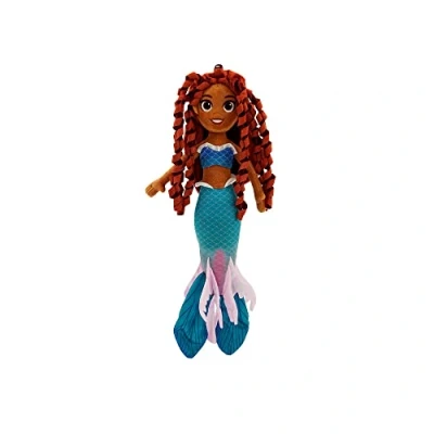 Image of Disney Store Official Ariel Soft Toy Doll, The Little Mermaid Live Action Film, 46cm/18, Plush Cuddly Figure with Embroidered Details, Iridescent Pink Fins, Suitable for Ages 0+