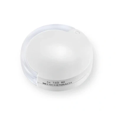 Image of Eschenbach Optik Mobile Magnifying Glass 4X White with Neck Cord