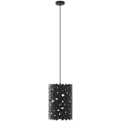 Image of Lucande pendant light Aeloria, black, Ø 25 cm, iron, E27