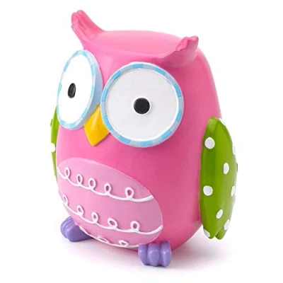 Image of Mousehouse Gifts Kids Pink Owl Piggy Bank Money Box Gift for a Boy or Girl
