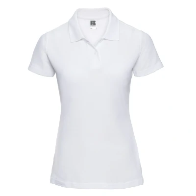 Image of Russell Athletic Womens/Ladies Classic Polycotton Polo Shirt (White) Size Small