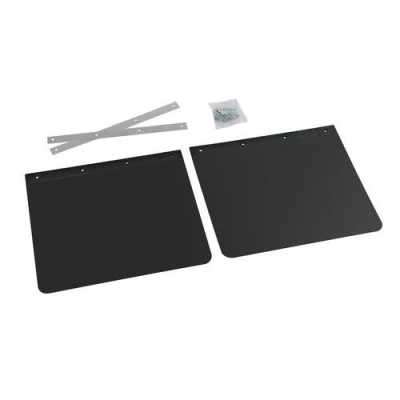 Image of Truck Van 40x30cm Lorry RUBBER MUDFLAPS Mud Flap PAIR With Fittings Small