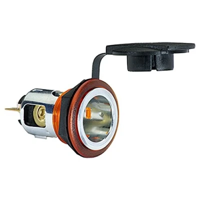 Image of HELLA 8JB 008 023 051 Socket 12/24V Bolted Plug: Blade Terminal Red