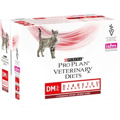 Image of Purina Diet Cat Wet Diabet Beef GR. 85 X 10 Food For Cats